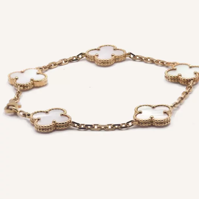 Bracelet Vintage Alhambra 5 motifs d'occasion authentifiée