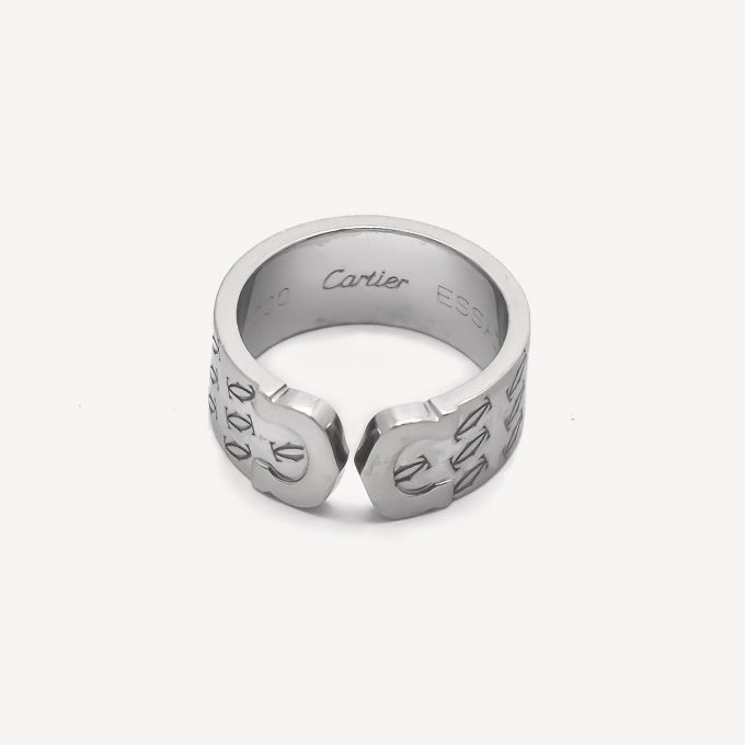 Bague Double C Cartier d'occasion : Bijou authentifié