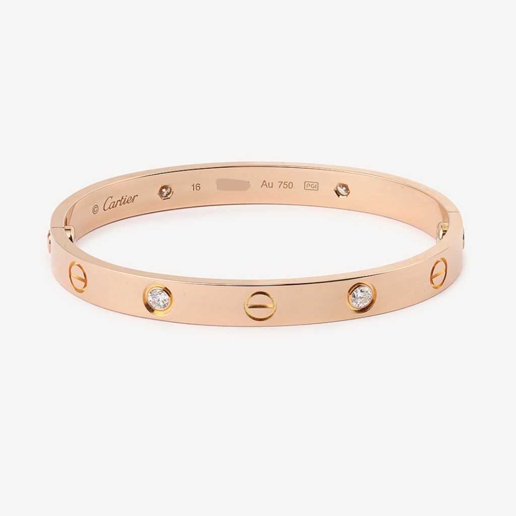 Second hand Love Cartier bracelet : Authenticated Jewel