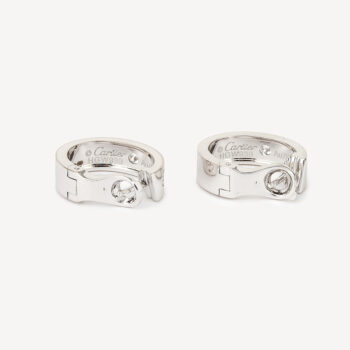 Boucles d'oreilles Créoles Love Cartier d'occasion : Bijou authentifié
