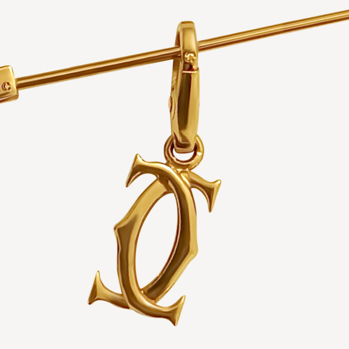 Broche pendentif C Vintage Cartier – Image 2