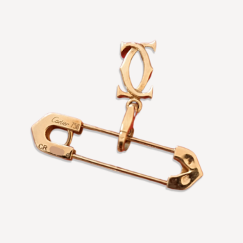 Broche pendentif C Vintage Cartier d'occasion : Bijou authentifié