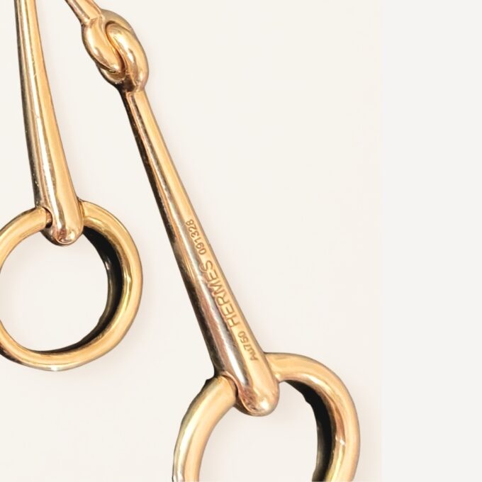 Boucles d'oreilles Mors de Filet Hermes d'occasion : Bijou authentifié