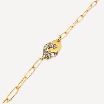 Bracelet Menottes R12 semi pavé Dinh Van