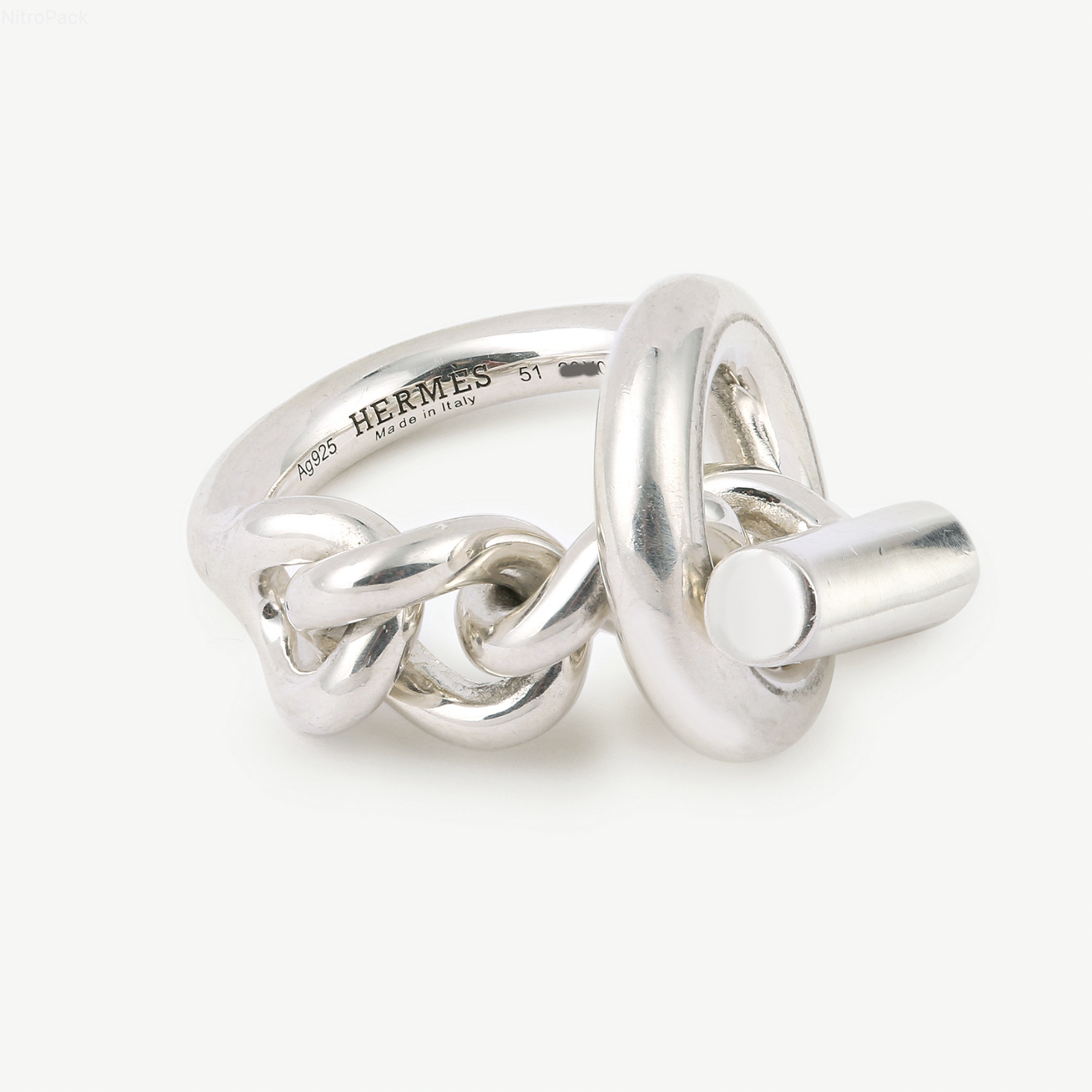 Bague Croisette Hermes occasion - bijou authentifié