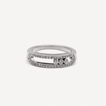 Bague Baby Move Pavée Messika d'occasion : Bijou authentifié