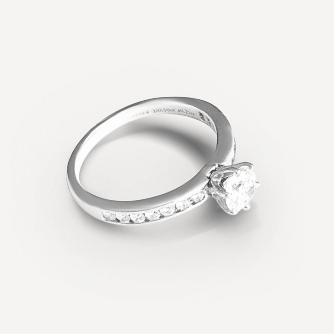 Solitaire Channel Setting Tiffany & Co, T53 - Image 4