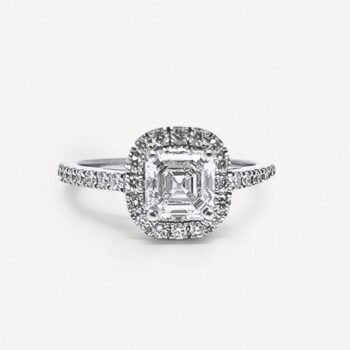 Bague Solitaire coussin Samantha Edouard Nahum d'occasion : Bijou authentifié