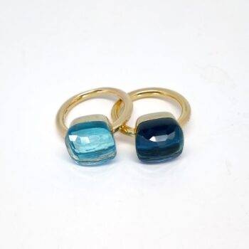 Bague Nudo Maxi Topaze Blue London Pomellato d'occasion : Bijou authentifié