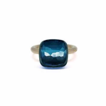 Bague Nudo Maxi Topaze Blue London Pomellato d'occasion : Bijou authentifié