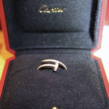 Bague Juste un Clou PM semi pavée Cartier, T50