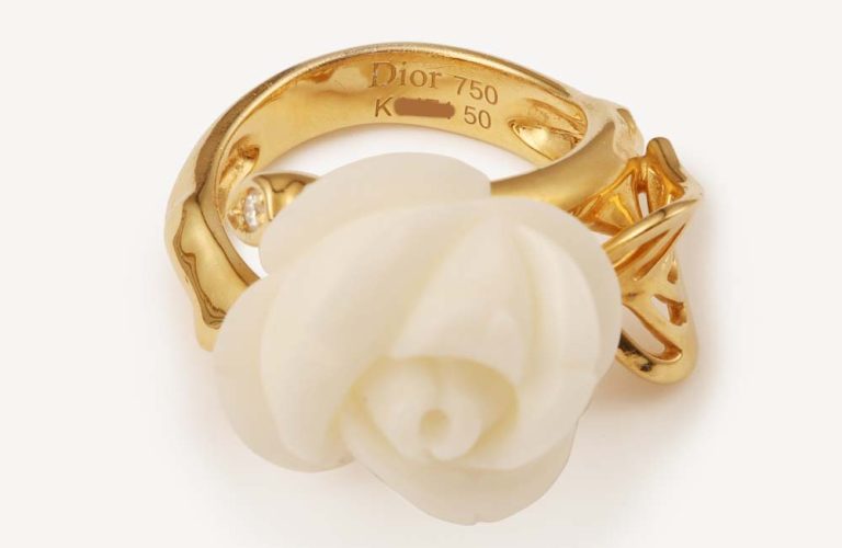 luxe de seconde main - Bague Rose Pré-Catelan Dior d'occasion authentifié